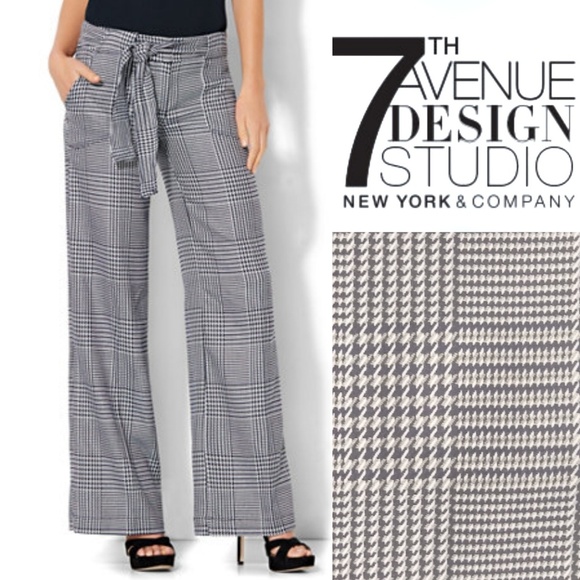 tie waist plaid pants